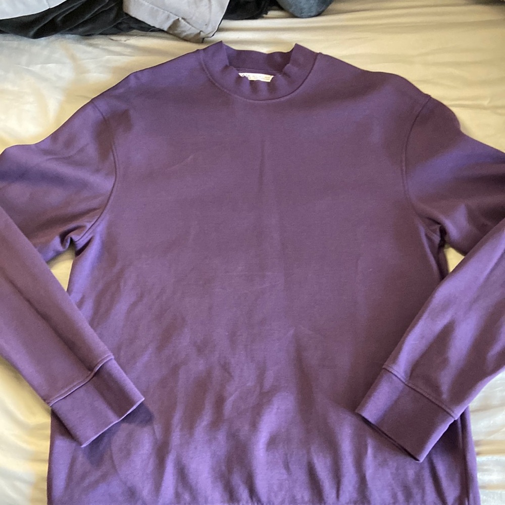 Zara deep purple long sleeve slight turtleneck sweater large